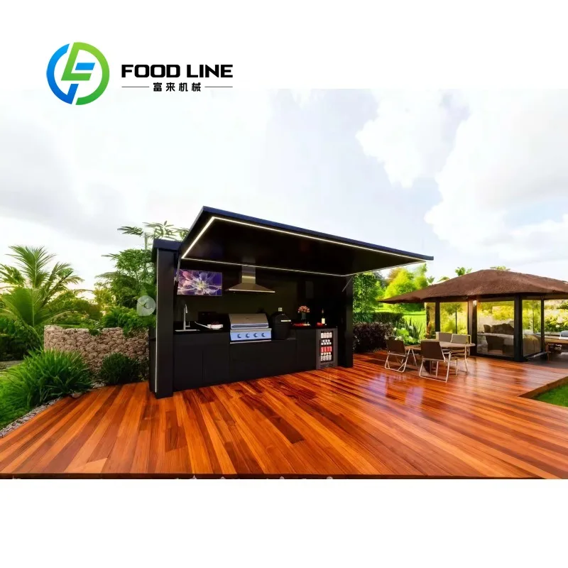 Custom Mobile Trailer Outdoor Street Mobile Kitchen Convenience Restaurant Pod