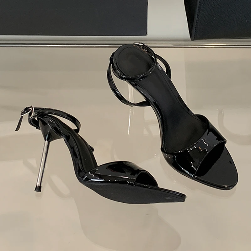 

Street StyleBuckle Strap Sandals Woman Pointed Toe High Heels Party Wedding Banquet Prom Pumps Summer Ladies Shoes Zapatos Mujer