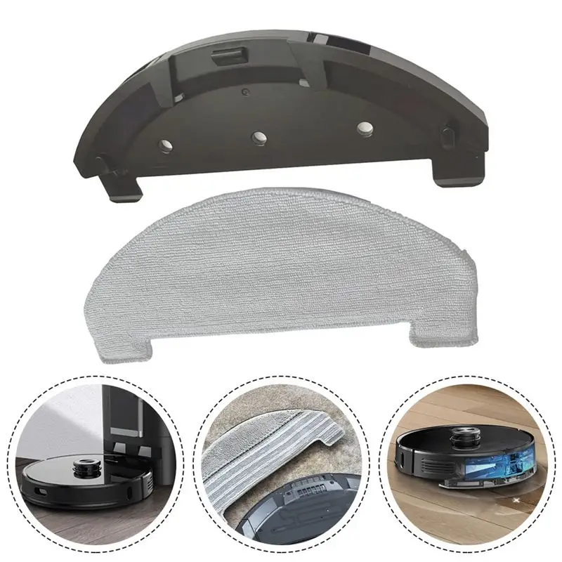 ที่วางผ้าถูพื้นและผ้าถูพื้นสำหรับเครื่องดูดฝุ่นหุ่นยนต์ M8Pro M8 อะไหล่-A09G