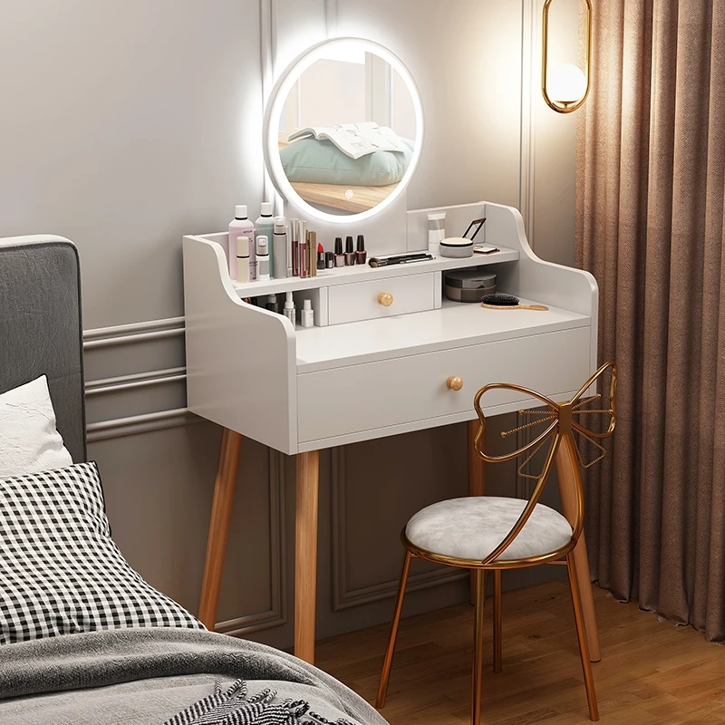 

College Dorm Essentials Makeup Dressing Table Makeup Accessories Cabinet Vanity Table Room Modern Penteadeira Home Furniture