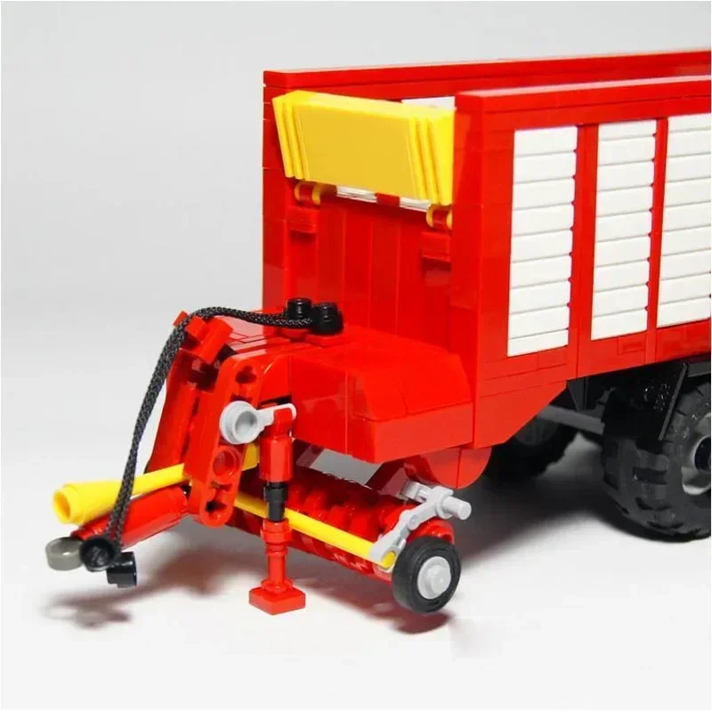 MOC-130701 ใหม่ฟาร์มรถตักสินค้าบล็อกอาคารรุ่น 496 ชิ้นส่วน MOC สร้างสรรค์เด็กวันเกิดบล็อกตัวต่อของเล่นของขวัญ