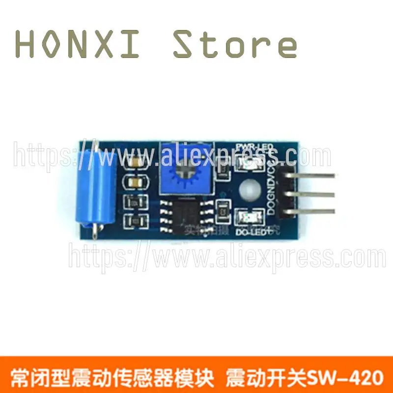 2PCS Normally closed type vibration sensor module vibration switch alarm module induced vibration switch SW-420