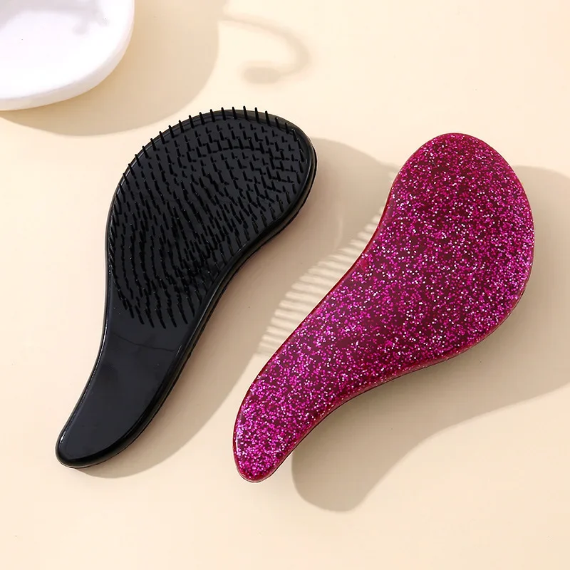 Glitter Massage Comb Hair Brush High Quality Air Cushion Comb Cartoon Children Cute Hairdressing Brush Small Size Hair Care Comb