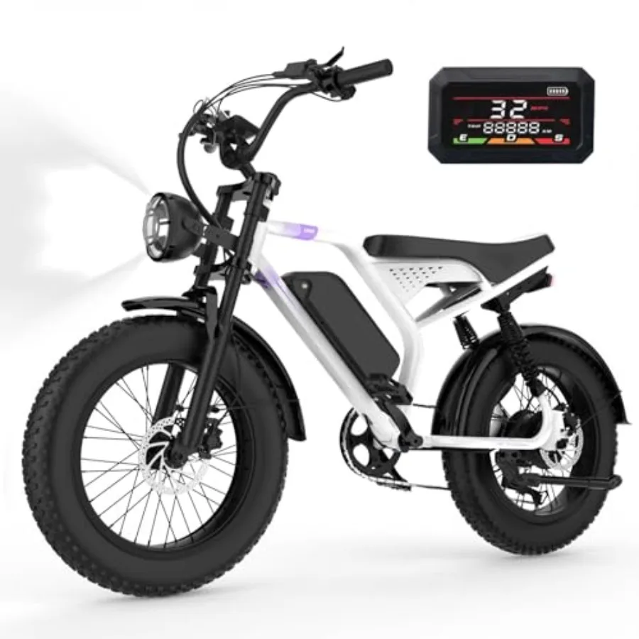 

Electric Bikes for Adults: 1500/2000/3000W Peak 48V Removable Long-Lasting Battery Commuter Use Aluminum Alloy Frame Black/Grey