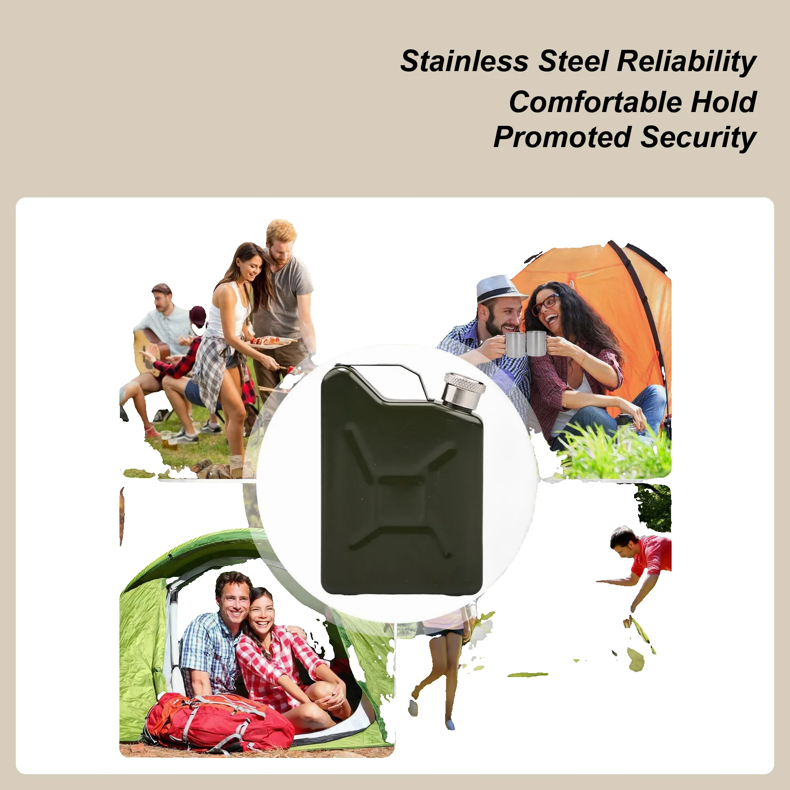 

Хип-фляжка, маленькая фляжка, 150 мл, герметичный контейнер для виски из нержавеющей стали для кемпинга, повседневных мужчин, походов, пеших прогулок пожилого возраста