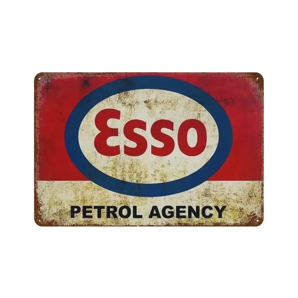 Oil Gas Metal Sign Vintage Motorcycle Car Poster Man Cave Club Iron Plate Painting Motor Garage Wall Plaques Shabby Signs