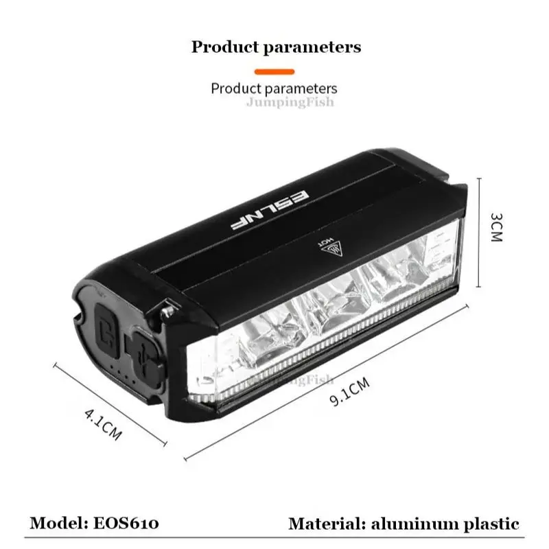 AliExpress ESLNF Super Bright Bike Headlight Waterproof 900-2600LM Road Bicycle Front Light USB Rechargeable MTB Flashlight Bike Accessorie