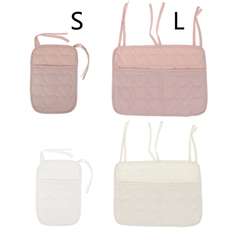 

Bedside Hanging Bag Milk Bottle Bibs Storage Bag Crib Bag Baby Nappy Bag Dormitory Bed Bunk Organizing Bag