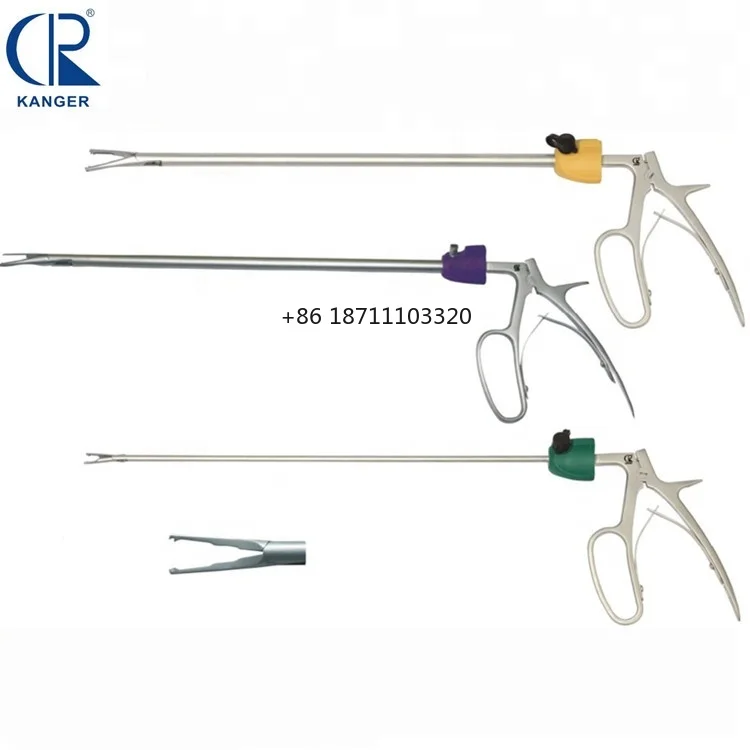 Large Medical Reusable Endoscopic Surgical Laparoscopic Instrument Clip Applier Polymer Hem o lok  Clip Applicators