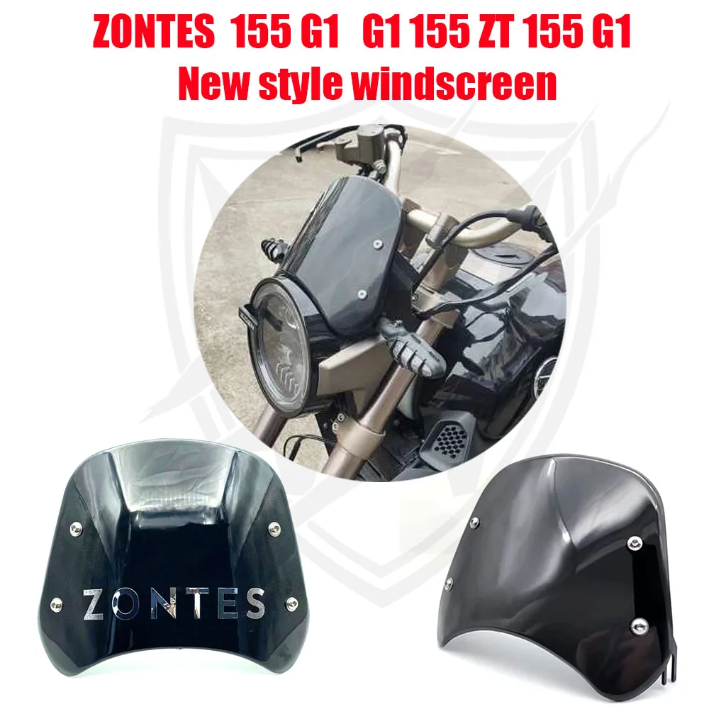 

New Style Retro Motorcycle Style Windshield 2022 FOR Zontes G1 125 - G1 155 - G1X 125 ZT 155 G1