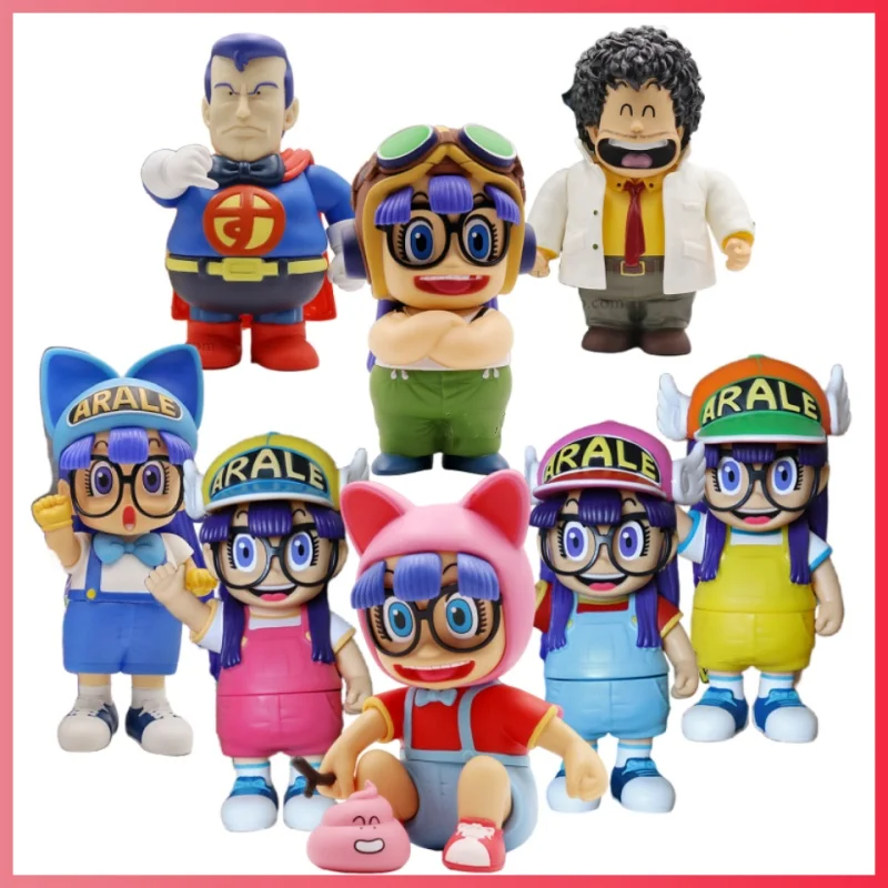 Dr. Slump Anime Figure Arale New Year Birthday Gift Collectible Animation Cartoon Pvc Material Model Toy Home Decoration