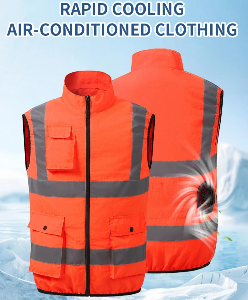 Summer Electrician Woodworking Maintenance Vest Air Conditioner Suit Cooling Vest Heatstroke Work Clothes