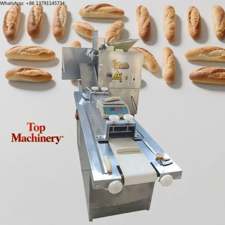 

Automatic Dough Rounder Cutter Bread Shaper Machine Baguette Moulder Roll Maker for Commercial Bakeries