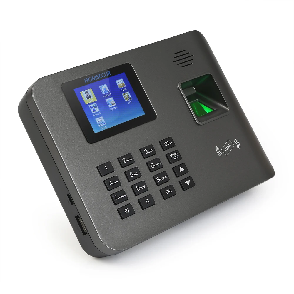 HOMSECUR Employee WiFi Fingerprint Time Attendance Free Software And DST Setting