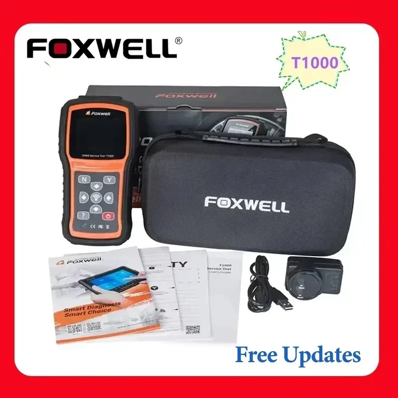 Foxwell T1000 TPMS Sensors Programming Activate Check RF Key FOB Tire Pressure Monitoring System Auto Tester Detector PK TS508