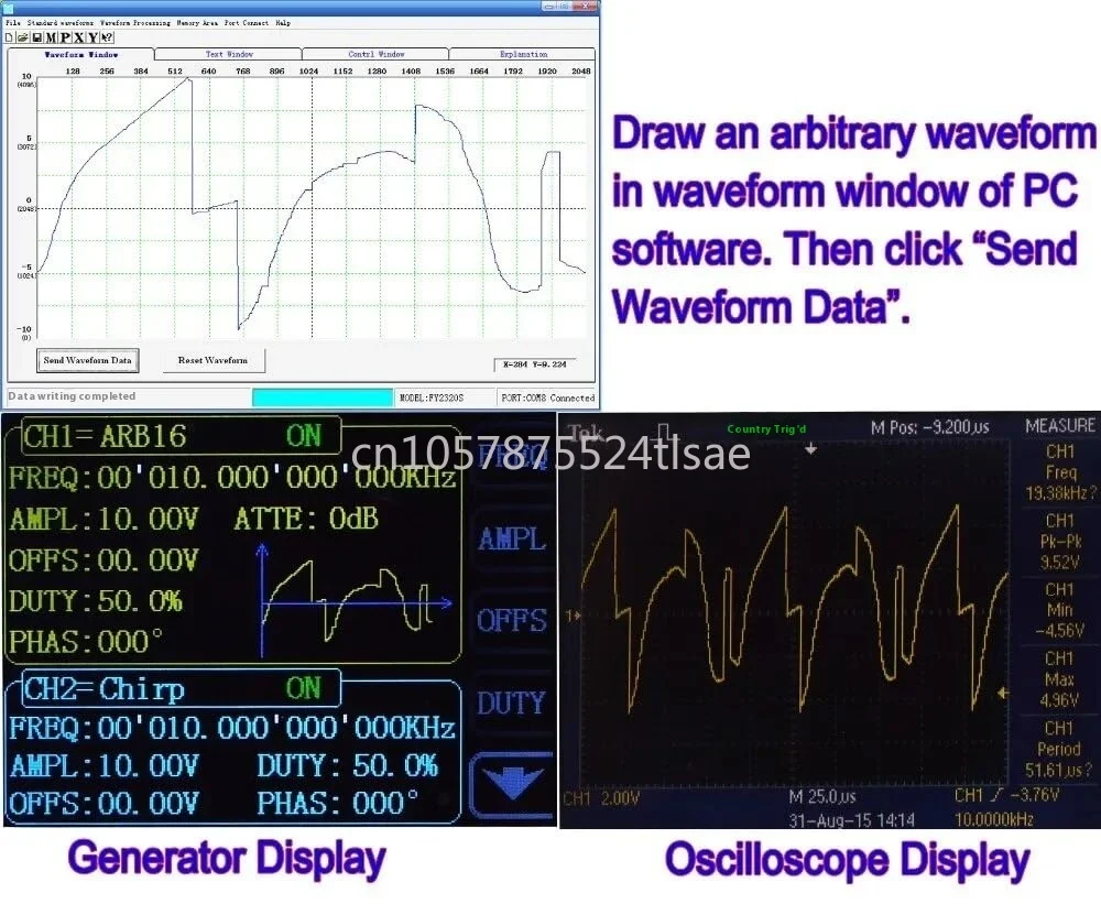 FY2300 12M 20M Digital DDS Dual-channel Function Frequency Meter Wave Multi-function Signal Generator Has Higher Stability
