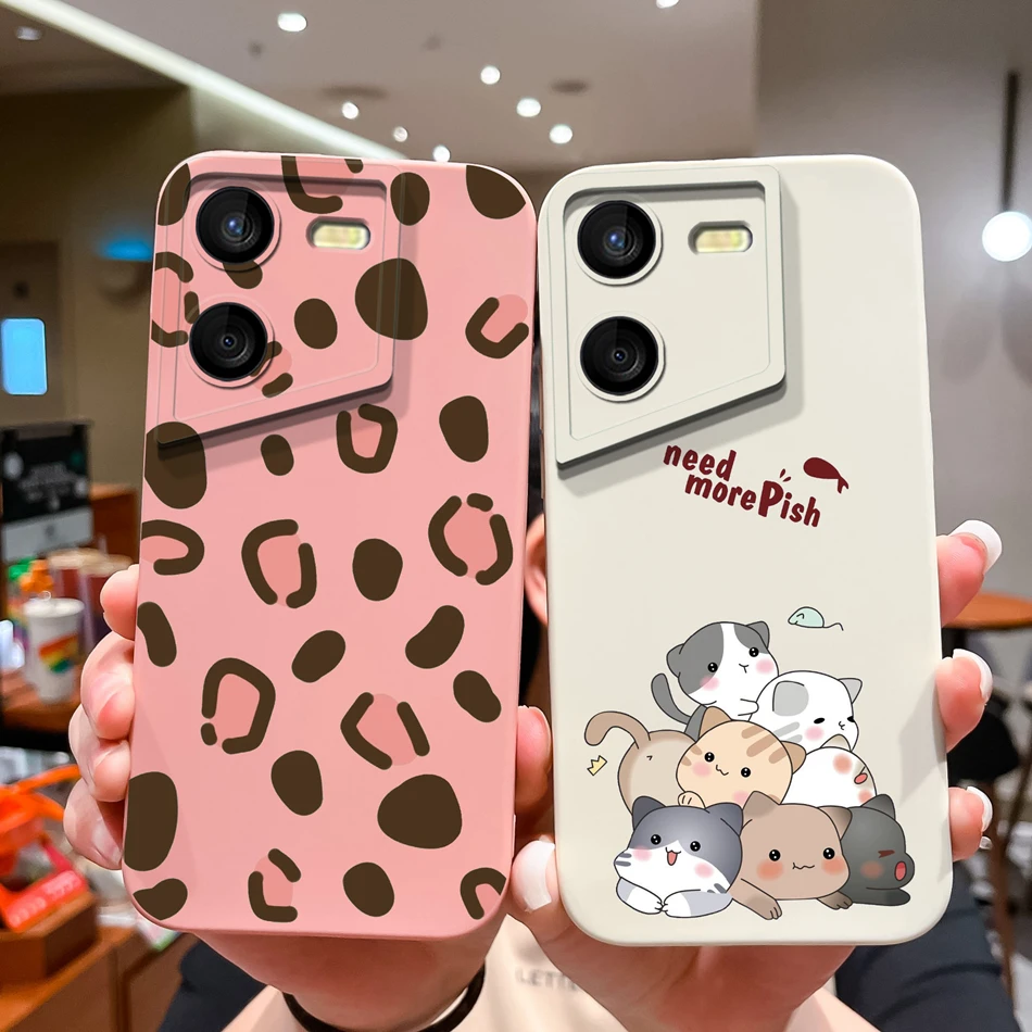 For Tecno Pova 5 Pro Phone Case Cute Cartoon Liquid Silicone Full Coverage Anti Drop Back Shell For Tecno Pova5 Pro Bumper Funda