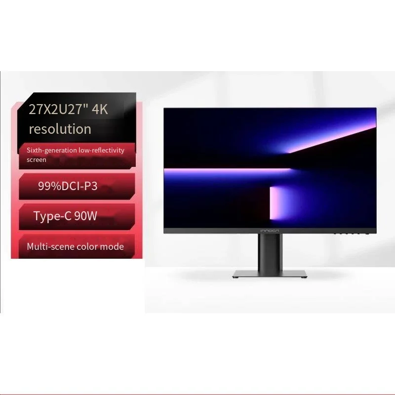 INNOCN 27X2U 27 Inch 4K60HZ HDR400 Full-motion Rotating Tilting Monitor IPS SCREEN DISPLAY TYPE-C 90W RJ45 FOR MAC