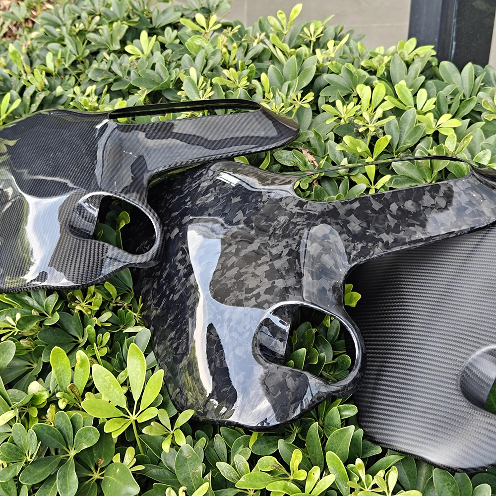 

High Quality Real Genuine Carbon Fiber Material Cooper S JCW Seat Back Cover 3K Twill Forged Style For Mini Cooper F66 Only