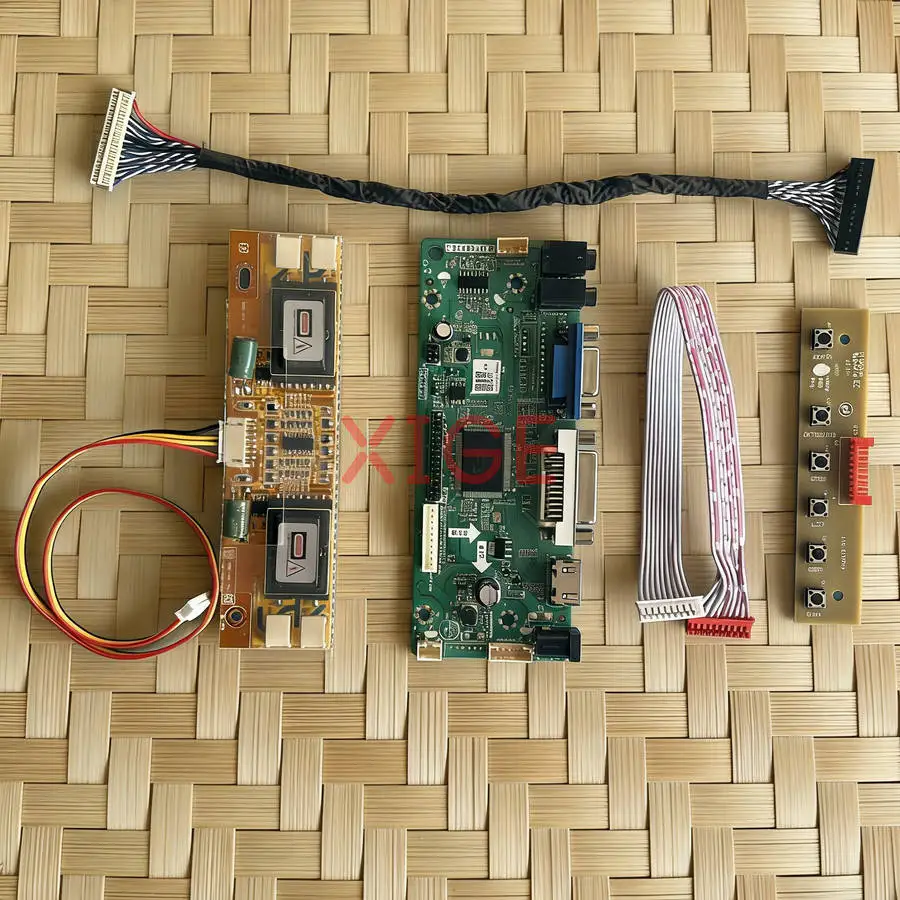 For LQ170E1LG MTT170E1LG11 QD170E1LG03 QD17EL07 Matrix Controller Board Kit LVDS 30-Pins HDMI+DVI+VGA 1280x1024 4-CCFL 1280*1024