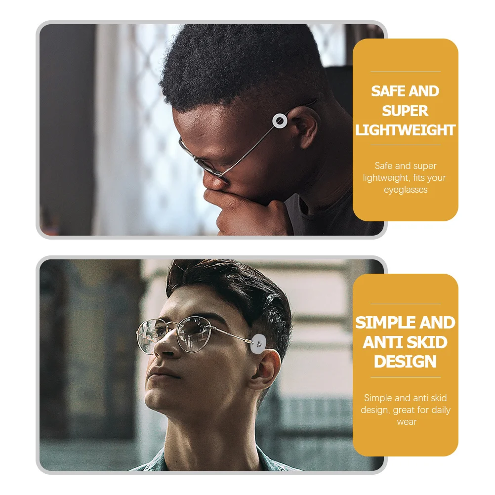 

Anti-Slip Ear Grips For Glasses Silicone Eyeglass Leg Sleeves Non-Slip Fit Eyewear Daily Outdoor Use