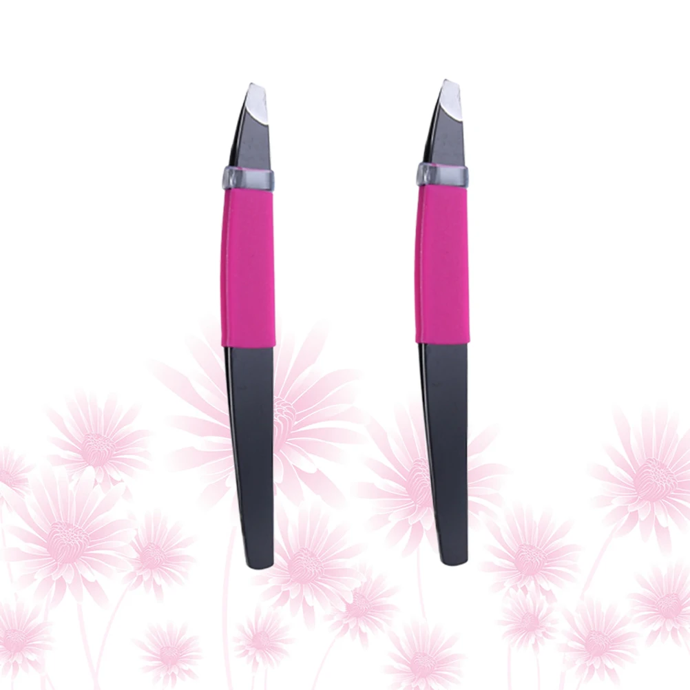 2 Stück Augenbrauenklemme aus Edelstahl, vergoldet, leicht, sicheres Design zum Trimmen von Augenbrauen, falschen Wimpern, Anwendung, Formung