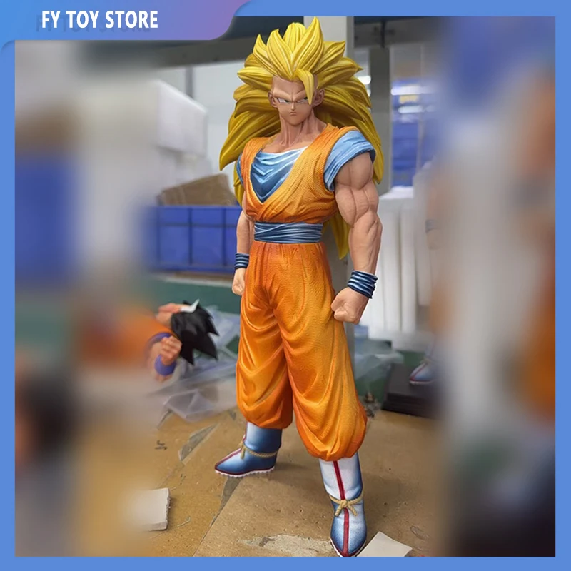 

В НАЛИЧИИ YS studio 33 см Dragon Ball Аниме Фигурка SSJ3 Сон Гоку Фигурка Статуя из ПВХ Коллекция украшений для рабочего стола Модель Подарочная игрушка