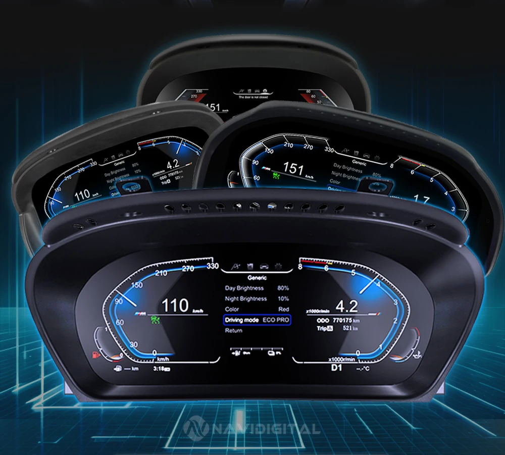 Auto digitales Armaturen brett für BMW 1 2er f20 f52 f22 x1 f48 f49 x2 f39 LCD-Panel Tachometer virtuelles Cockpit Instrumenten cluster – Detail 7