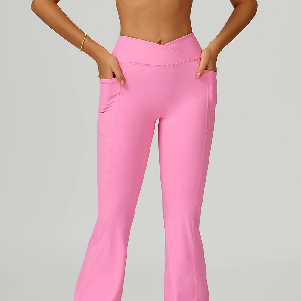 

Yoga Pants for Women Flared Pant Fitness Yoga Bell-bottoms High Waist Flare Leggings Stretch Gym Casual Sports Wide Leg Pants