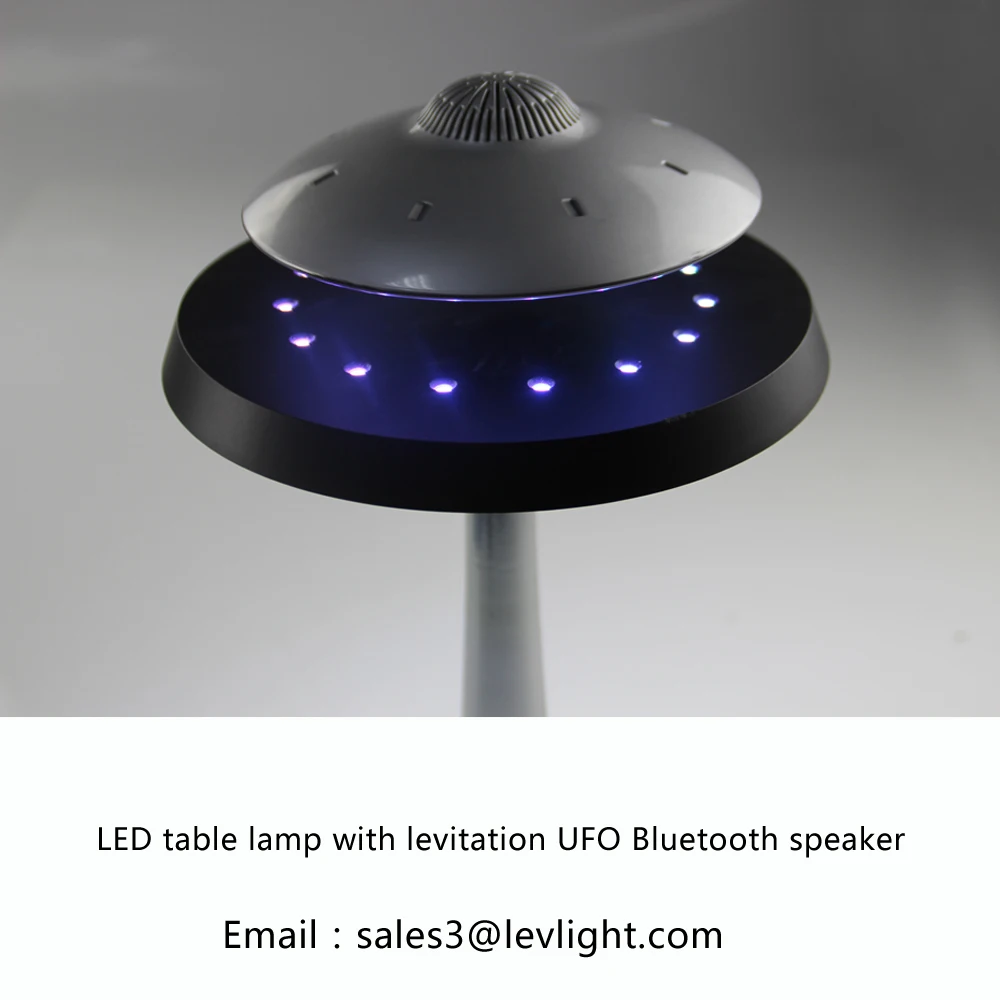 HCNT-LED Table Lamp com UFO Speaker, levitação, design original