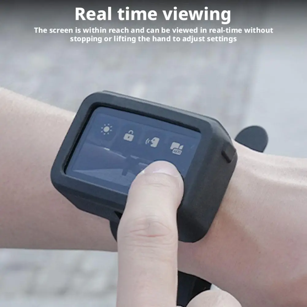 For Osmo Nano Wearable Mount Cover Silicone Wrist Strap For First-Person View & Live Stream, Protective Cover With Belt