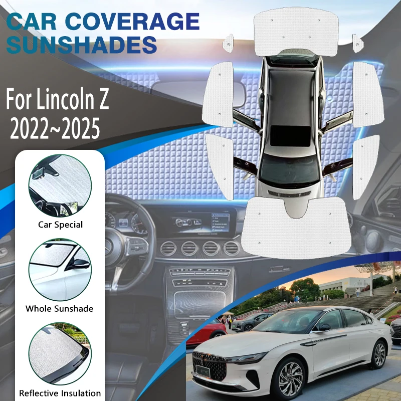 

Full Covers Sunshades For Lincoln Z 2022 2023 2024 2025 Summer Sunproof Shade Covers Window Visors Windshields Auto Accessories