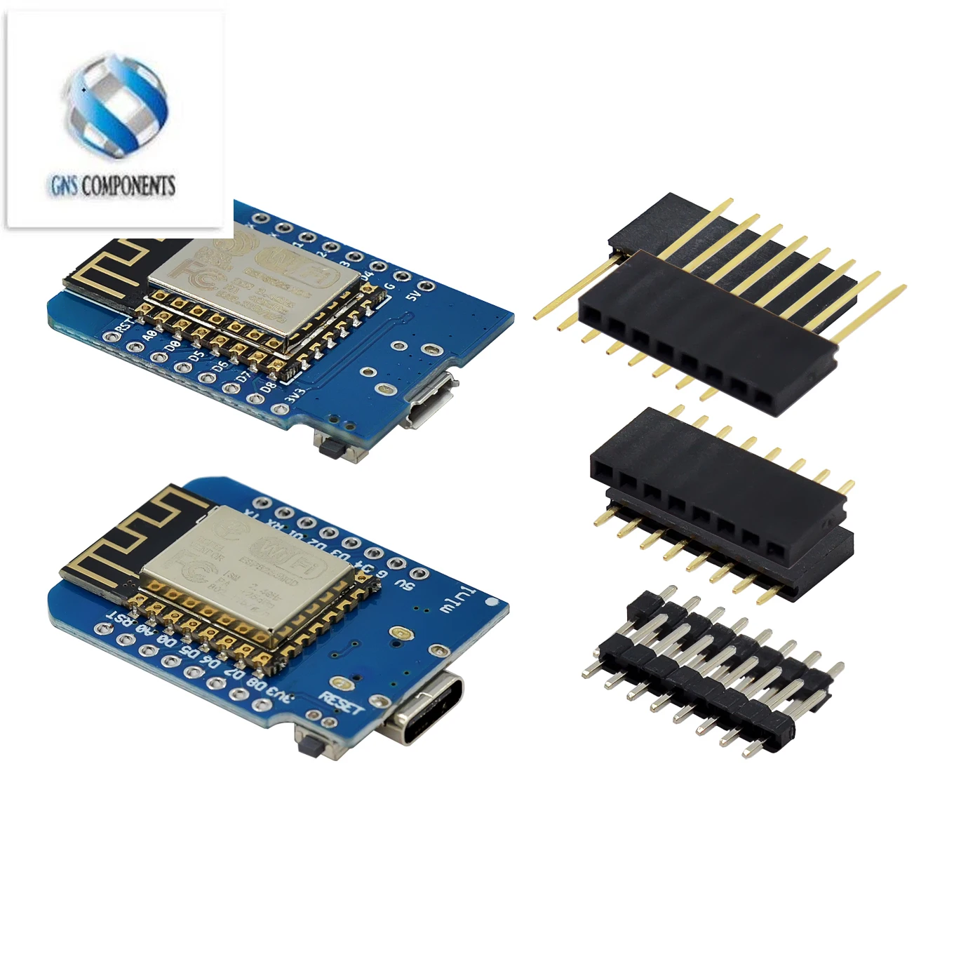 

10pcs ESP8266 ESP-12 CH340G CH340 V2 USB For WeMos D1 Mini WIFI Development Board D1 Mini NodeMCU Lua IOT Board 3.3V With Pins