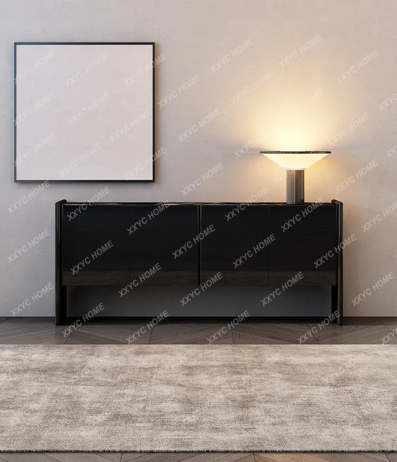 Minimalist Marble Entrance Cabinet Modern Light Luxury High-end Dining Side Cabinet Living Room Decorative Cabinet