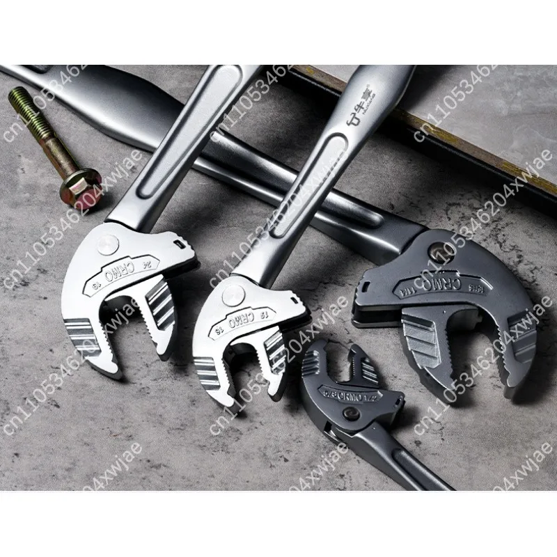 Professional 0-32mm Ratchet Self Tightening Adjustable Crab Claw Wrench Multi Size Quick Release Tool