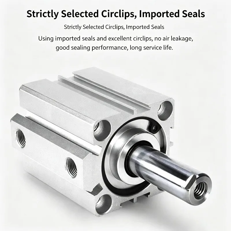 SDA12 SDA16 SDA20 SDA25 SDA32 male thread SDA -SB with magnet pneumatic cylinder compact double acting thin cylinder