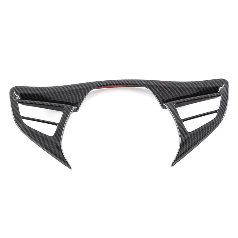 إطار عجلة القيادة ديكور التبديل غطاء أزرار زخرفة الكسوة ألياف الكربون انظر إلى BYD TANG