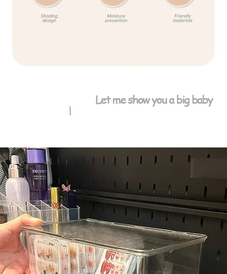 KIMISS Boîte De Rangement D'art D'ongle 12 Boîte De Rangement Pour