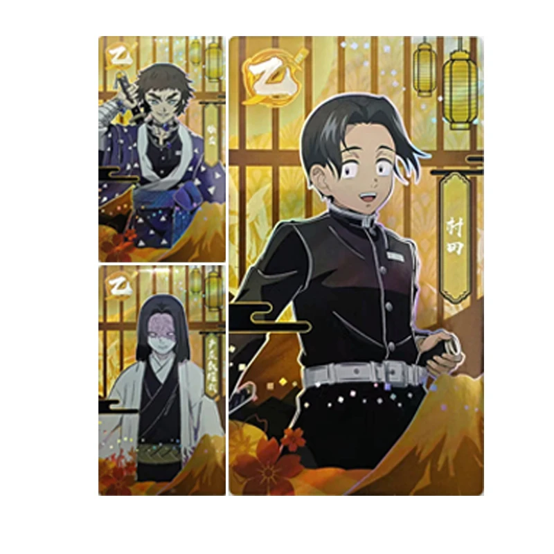 Anime Kamado Tanjiro Agatsuma Zenitsu Kamado Nezuko Ubuyashiki Kagaya Collectible Card Kerstmis Verjaardagscadeautjes Kinderspeelgoed