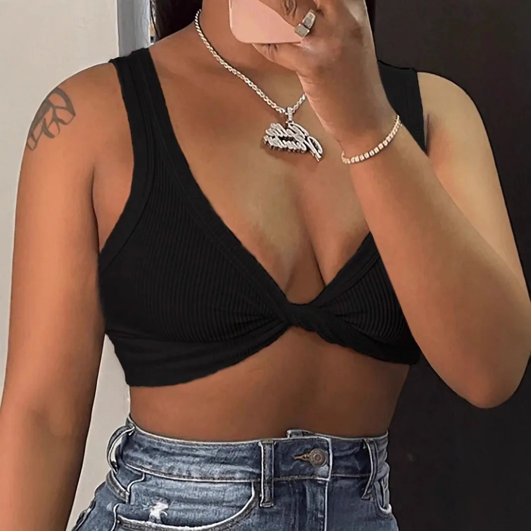 

Ins Style Simple Sexy Street Casual Vest New Summer Solid Color Slim Trendy Niche Design Sports Exercise Yoga Women's Clothing