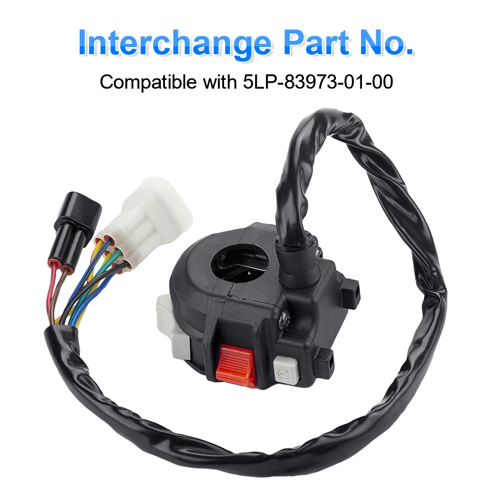 Interruptor de arranque de Faro de manillar para Yamaha Raptor 350/660, Grizzly 350/400/660, Kodiak 400/450, reemplaza a 5LP-83973-01-00
