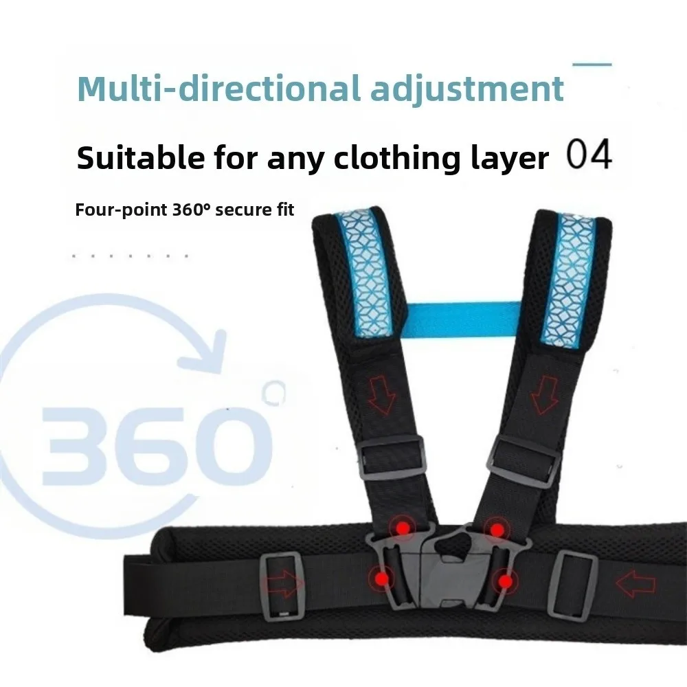 

Breathable Children's Motorcycle Seat Belt Adjustable Strap Reflective Strap Kids Safety Seat Harness Non-Slip Anti Lost