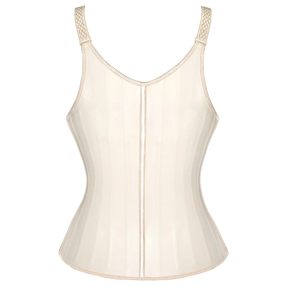 Latex Body Slimming Shapewear Vest Waist Trainer Sweat Sport Shaper Belly Sheath Modeling Straps Steel Boned Posture Shaper Belt