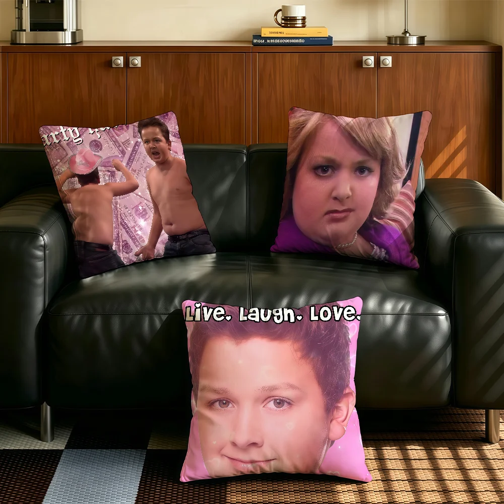 Funny TV I-Icarly Gibby cushion cover Comfortable Decorative For Bedroom Living room Dormitory Picnic and Holiday Decoration