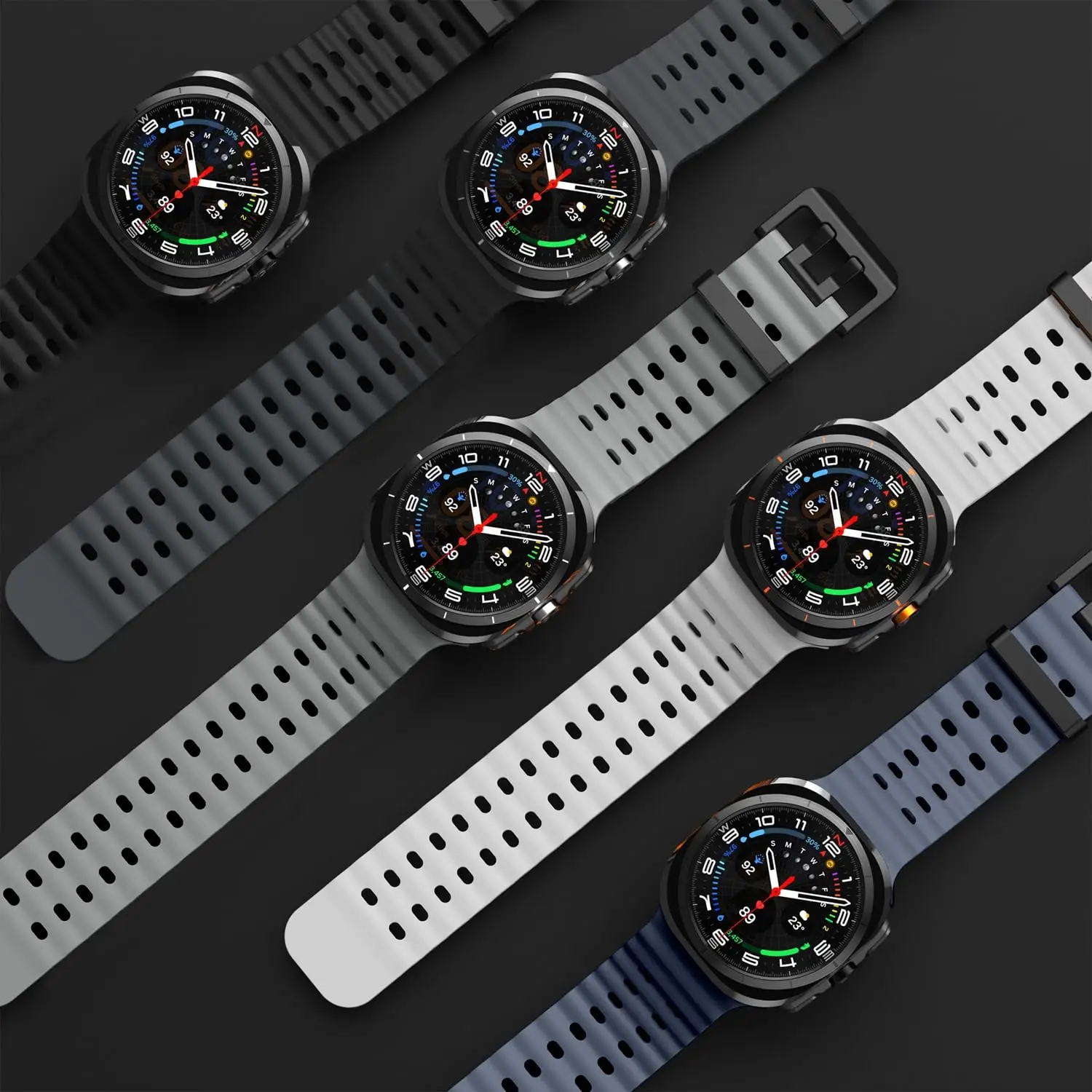 Uhrenarmband für Samsung Galaxy Watch 7 8 Ultra Ersatz-Gummiarmband für Samsung Galaxy Watch8 Zubehör – Detail 3