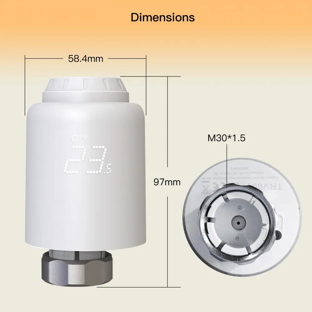 Tuya Smart Temperature Controller attuatori per valvole Wireless radiatore termostatico Wifi remoto