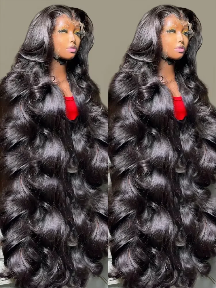 Body Wave 13x6 HD Lace Front Human Hair Wig 40 46 Inch Brazilian 13x4 Hd Lace Frontal Wigs For Women High 250% Density