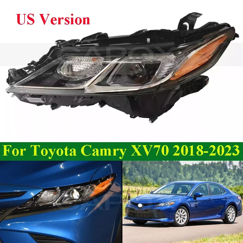

CAPQX US Version Front Bumper Head Light Head Lamp For Toyota Camry XV70 2018-2023 Headlamp Headlight Front Turn Signal Light