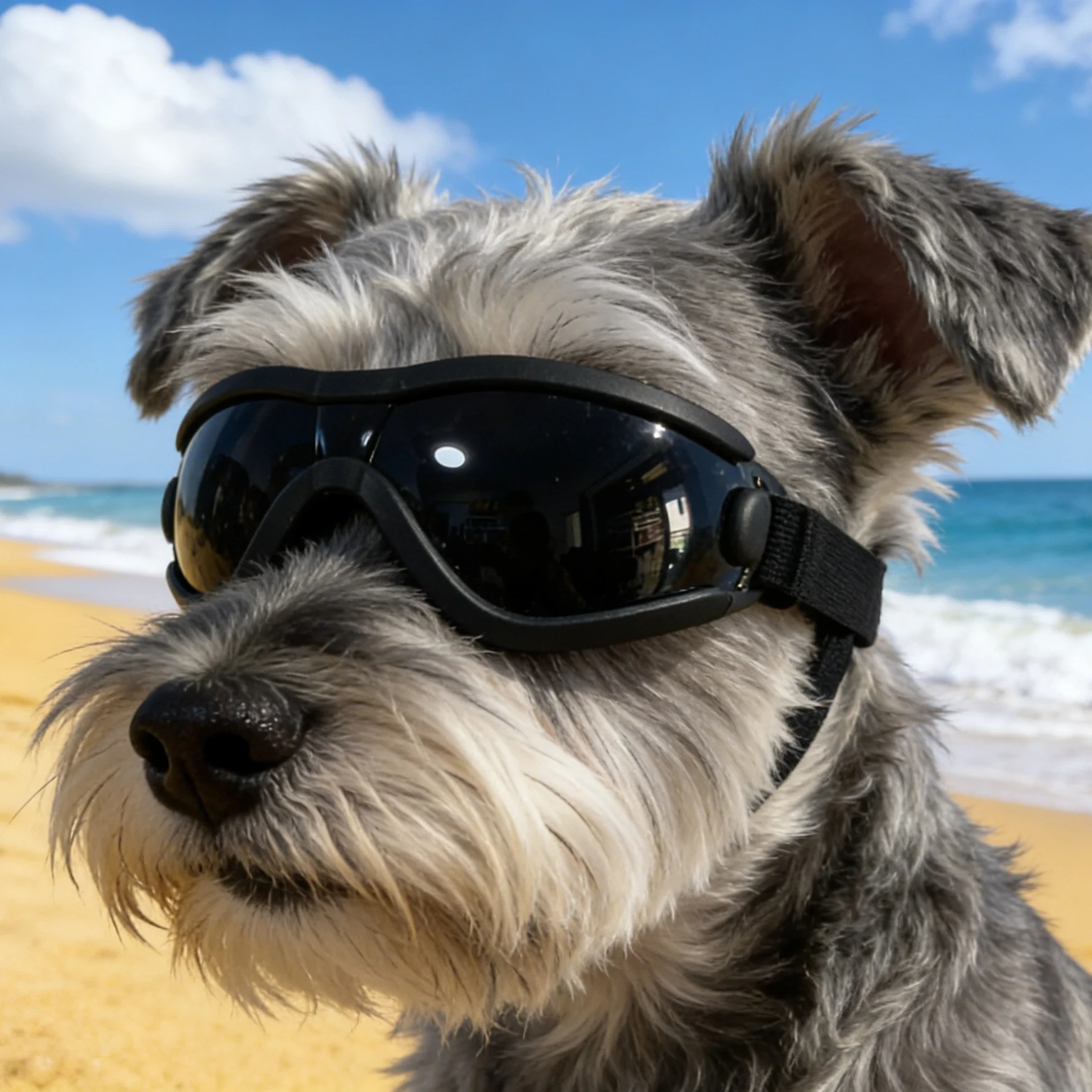 

Dog Sunglasses for Small to Medium Dogs 10-22 lbs, UV400 Protection Pet Goggles with Soft Frame, Adjustable Strap Anti-glare Eye