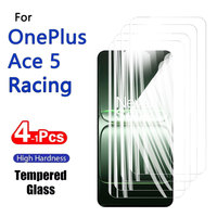 1-4PCS Screen Protectors For OnePlus Ace 5 Racing Tempered Glass Crystal 9H High Aluminum Anti Scratch Case Friendly Fingerprint